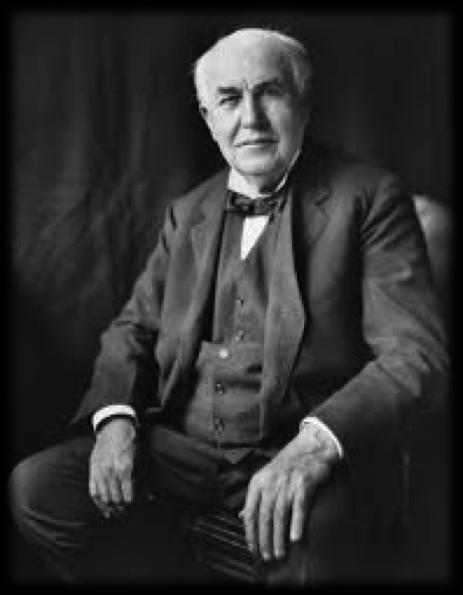 Tomas Edison, pronalazač je mnogih aparata koje svakodnevno koristimo, unapredio je sijalicu, otkrio gramofon i doprineo razvoju