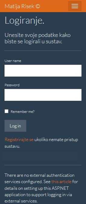 Moduli za registraciju i logiranje služe za popunjavanje formi sa korisničkim podacima u svrhu registracije odnosno autentifikacije prilikom prijave u