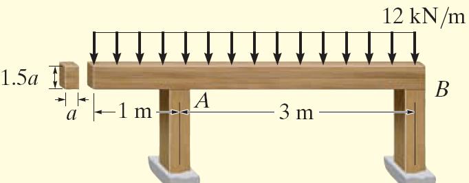 Savijanje Primjer 4.7: Slojevita drvena greda data na slici izložena je kontinuiranom opterećenju od 1 kn/m. Ako odnos visine i širine grede mora biti 1.