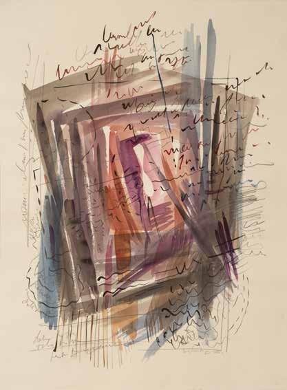 Bez naziva 56 x 76 cm, akvarel na papiru, 2016. g. Ivana Maradin rođena je u Karlovcu 26. srpnja 1966. godine gdje je završila osnovu i srednju školu.