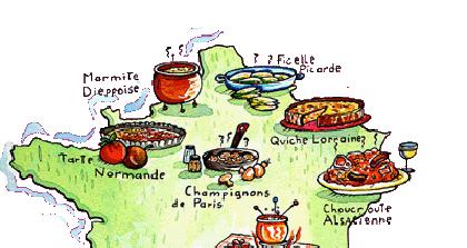 Francuskoj: jedna zasnovana na korišćenim mastima u pripremi (maslinovo ulje; maslac; guščja ili pačija mast; svinjska mast