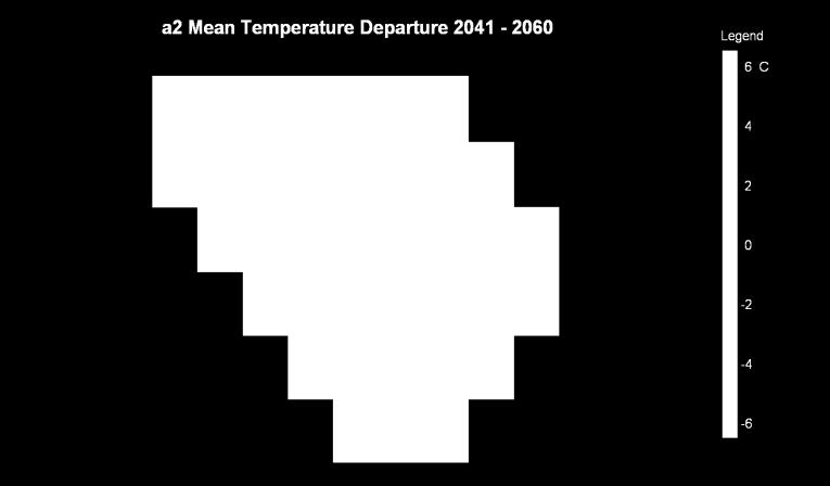 Slika 5: Klimatska predviđanja ukazuju na trendove viših temperatura i manjih nivoa padavina za BiH u periodu 2041 2060. godine, u poređenju sa polaznim iznosila za period 1951 2001.