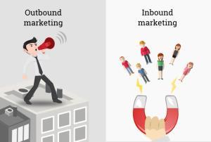 2.2. Usporedba inbound marketinga s outbound marketingom Za razliku od inbound marketinga koji je više usmjeren na kreiranje kvalitetnoga sadržaja kako bi privukao i zadobio povjerenje kupaca,