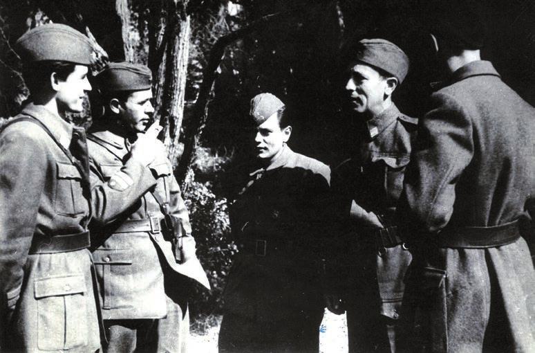 Uži dio Štaba II. POS-a, u Zadru, mart 1945.