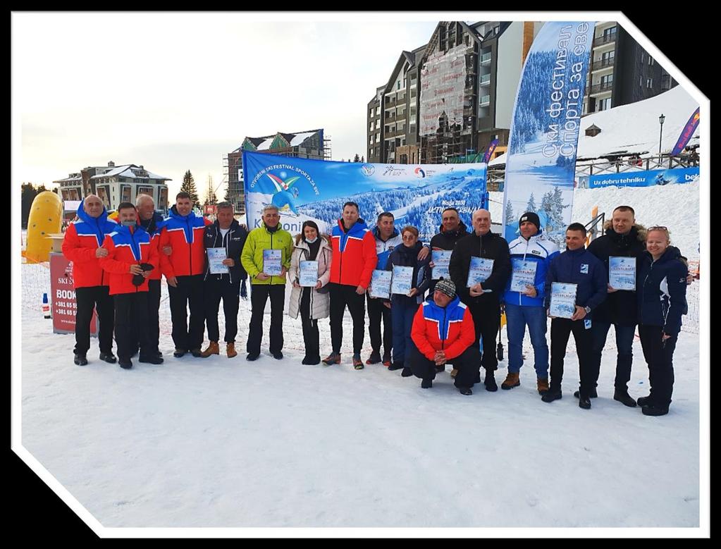 Za podršku realizaciji programa Ski festivala, sportskim organizacijama, ustanovama i firmama dodeljene su zahvalnice: 1. NIS ad. Novi Sad 2. Sportski savez Vojvodine 3.