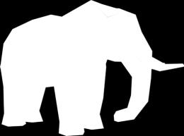 знака потиче од посебног приказа слона у светло смеђој боји.
