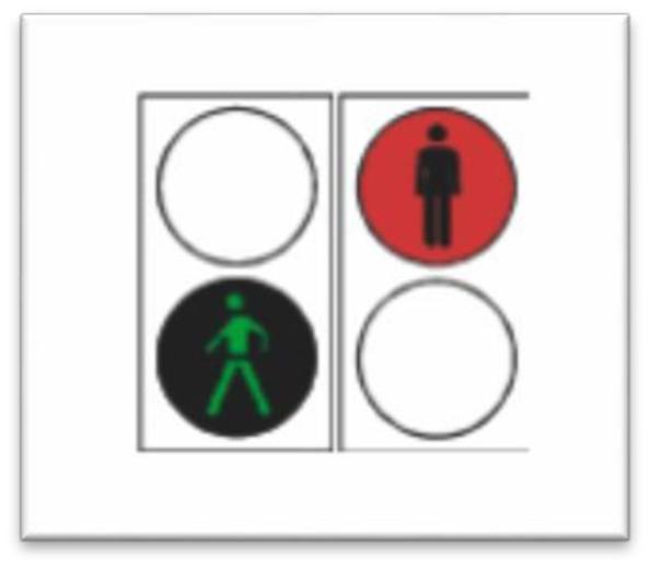 Slika 13. Svjetlosni znakovi za upravljanje prometom pješaka Izvor: www.pismorad.hr (posjet stranici: 18. ožujka 2019.