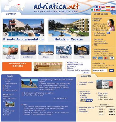 STRATEGIJA PROMOCIJE ODNOSI S JAVNOŠĆU I PUBLICITET INTERNET VJEŽBA: ADRIATICA NET Adriatica net je hrvatska turistička agencija sa sjedištem u Zagrebu.