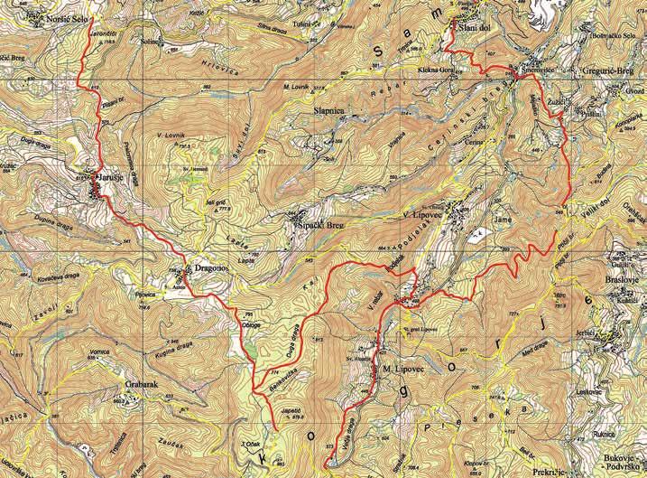godine u Samoborskom gorju obnovljene su planinarske oznake na planinarskim putevima: Društvo je prošle godine preuzelo brigu o dva zapuštena planinarska