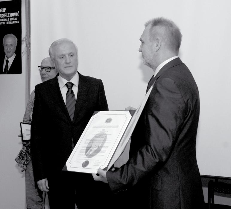 Josip Muselimović predsjednik Komiteta za svjetski poredak i humanizam Internacionalne lige humanista Dana 20. listopada 2009.
