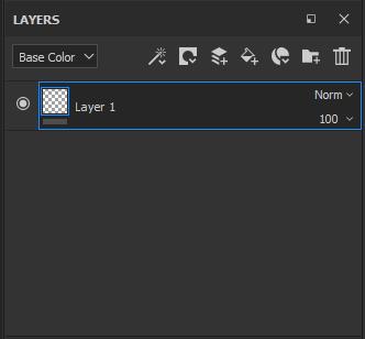 Slika 4.36: Slojevi Svaki sloj ima više kanala koji se mogu vidjeti i pojedinačno uređivati putem padajućeg izbornika s lijeve strane. Postoje tri vrste slojeva: Layer, Fill layer i Folder.