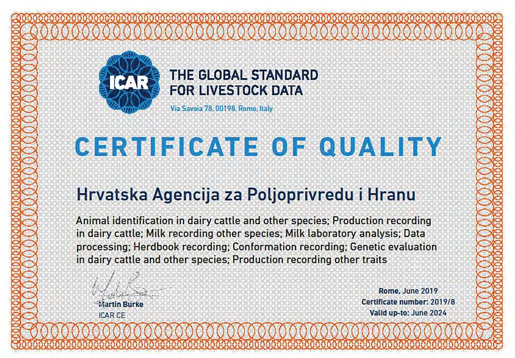 9. PRILOZI / ATTACHMENTS ICAR-ov certifikat kvalitete ISO