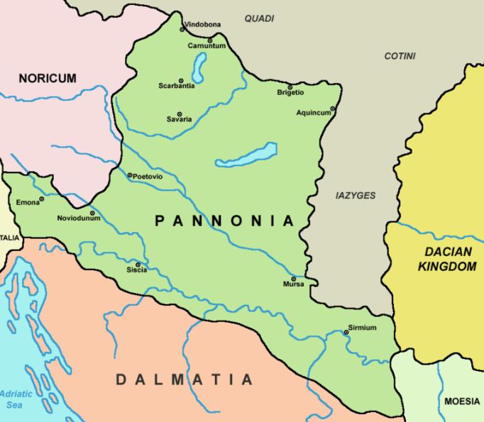 Administrativnim ustrojem nakon gušenja Batonovog ustanka 9.godine Ilirik je podijeljen na Dalmaciju i Panoniju.