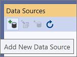 U Data Sources prozoru odabiremo Add New Data Source (slika 4.20) Slika 4.20. Prikaz Data Sources-a 2. Tada se otvara Data Source Configuration Wizard te odabiremo Database i zatim kliknemo na Next 3.