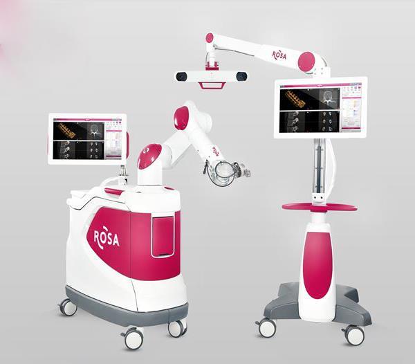 6.2.1 ROSA Robot zvan ROSA je razvijen i distribuiran od strane Med-tech. To je industrijski robot sa 6 stupnjeva slobode gibanja ugrađen na prijenosni stalak.