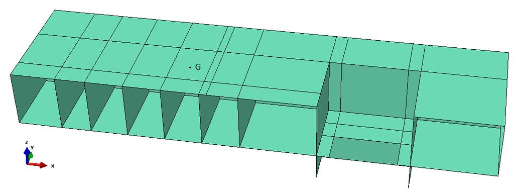Slika 61. prikazuje udaljenosti izmeďu čeličnih limova kod kojih je naprezanje u platformi manje od dopuštenog naprezanja.