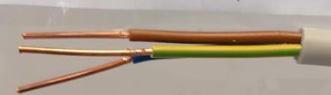 22: Vodić AlFe- 35/6 Kabel PP/Y 3x2,5 Sastoji se od tri bakrena vodiča presijeka 2,5 koja se meďusobno izolirana PVC masom te smiještena