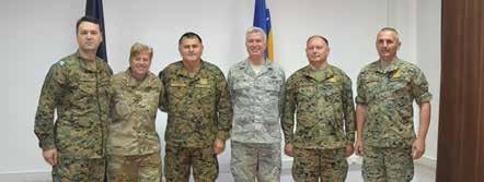 General Mašović upoznao je generala Hodgesa o trenutnim aktivnostima OS BiH, a posebno se osvrnuo na status Pregleda odbrane i Plan modernizacije OS BiH, te bilateralnu vojnu saradnju sa SAD-om.