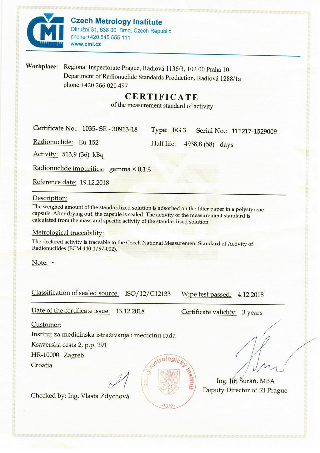 Slika 24: Certifikat