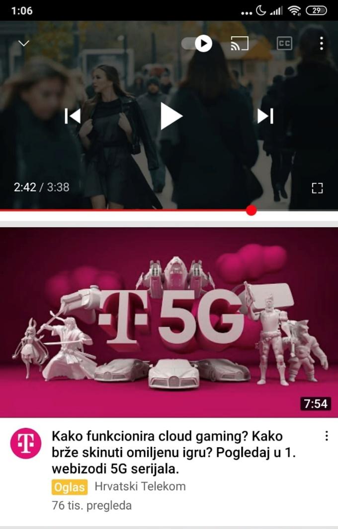 5.5.2 Oglašavanje Hrvatskog Telekoma putem društvene mreže YouTube Hrvatski Telekom na društvenoj mreži YouTube ima svoj kanal s 11 tisuća pretplatnika.