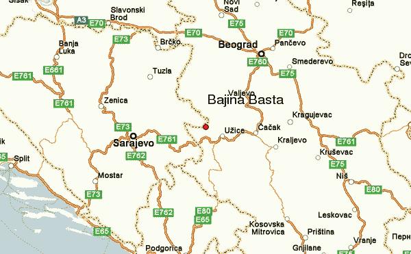Bajina Bašta je grad u zapadnoj Srbiji, na desnoj obali reke Drine, ispod planine Tare i sedište istoimene opštine u Zapadnoj Srbiji. Nalazi se na 43.57 severne geografske širine i 9.