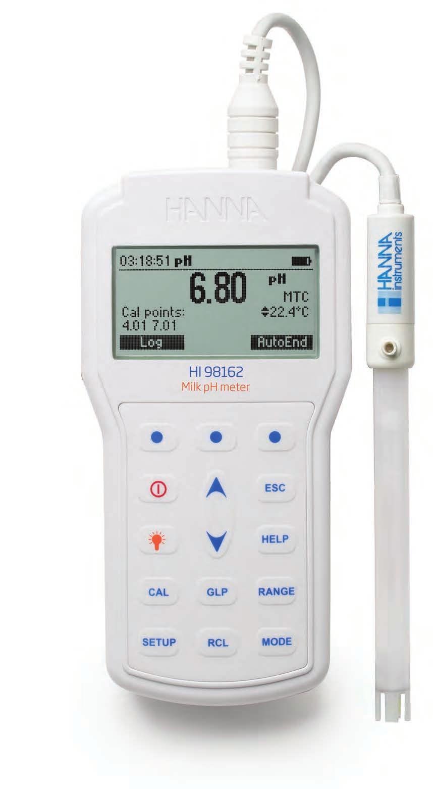 Automatska ili ručna temperaturna kompenzacija ph elektroda posjeduje integriran temperaturni senzor Kalibracija Kalibracija do u 5 točaka sa 7 standardnih pufera i 5 korisnički definiranih Otprilike