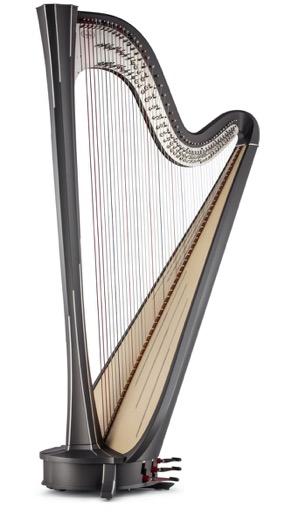 2.2.Pedana harfa konstrukcija i značaj Pedanu harfu popuarno zovemo i veika harfa. Visoka je između 175 i 185 centimetara, teži oko 40 kiograma te ima 47 žica.