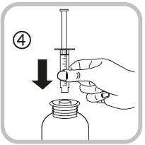Slijedite ove korake pri prvoj uporabi lijeka Lakozamid UCB: Skinite nastavak sa štrcaljke za usta (slika 2). Postavite nastavak na vrh boce (slika 3). Pobrinite se da je dobro pričvršćen.