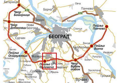 1 UVOD Most M13 Kijevski potok izvodi se u sklopu 70 km duge obilaznice Beograda, kojom se teški saobraćaj izmešta iz urbanog jezgra grada. Nalazi se na početku sektora B5.