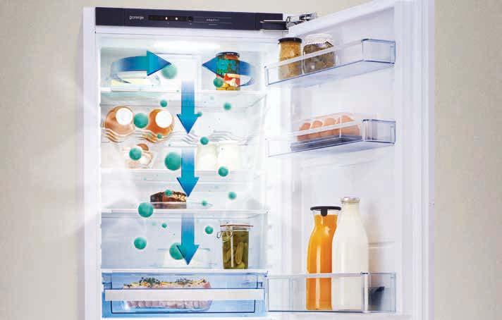 S obzirom da nema temperaturnih razlika, hranu možete smjestiti na bilo koju policu hladnjaka.
