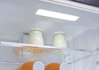 LED osvjetljenje Učinkovito osvjetljenje LED svjetlo u hladnjaku omogućava odlično osvjetljenje i dobru preglednost sadržaja hladnjaka.