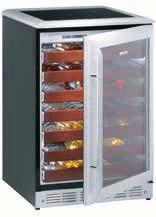 VITRINA ZA VINO 69 XWC660E Hladnjak za vino - ugradbeni Monarque - Obujam bruto/neto: 156 / 155 l - Kapacitet boca: 48 (0,75 l) - Dinamičko hlađenje: rashladni ventilator - Memoriranje definiranih