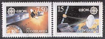 1991. 6. maj; P. I. Evropa-CEPT ; likovno rešenje R. Bojanić; višebojni ofset Forum, N. Sad; p. k.; z. č. 2364. 7,50 din. višebojna (283.000) 2,50 1,75 2365. 15.00 din. višebojna (283.000) 2,50 1,75 Serija br.