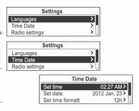182 Uvod Primjer: Settings Time Date Set date: 23. siječnja 2012.