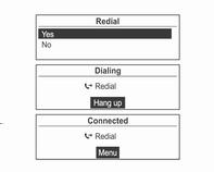 222 Telefon Pozivanje pomoću funkcije "redial" (ponovno biranje pozvanog broja) Ako mobitel nije u statusu čekanja, vaš telefon možda ne podržava funkciju ponovnog biranja.