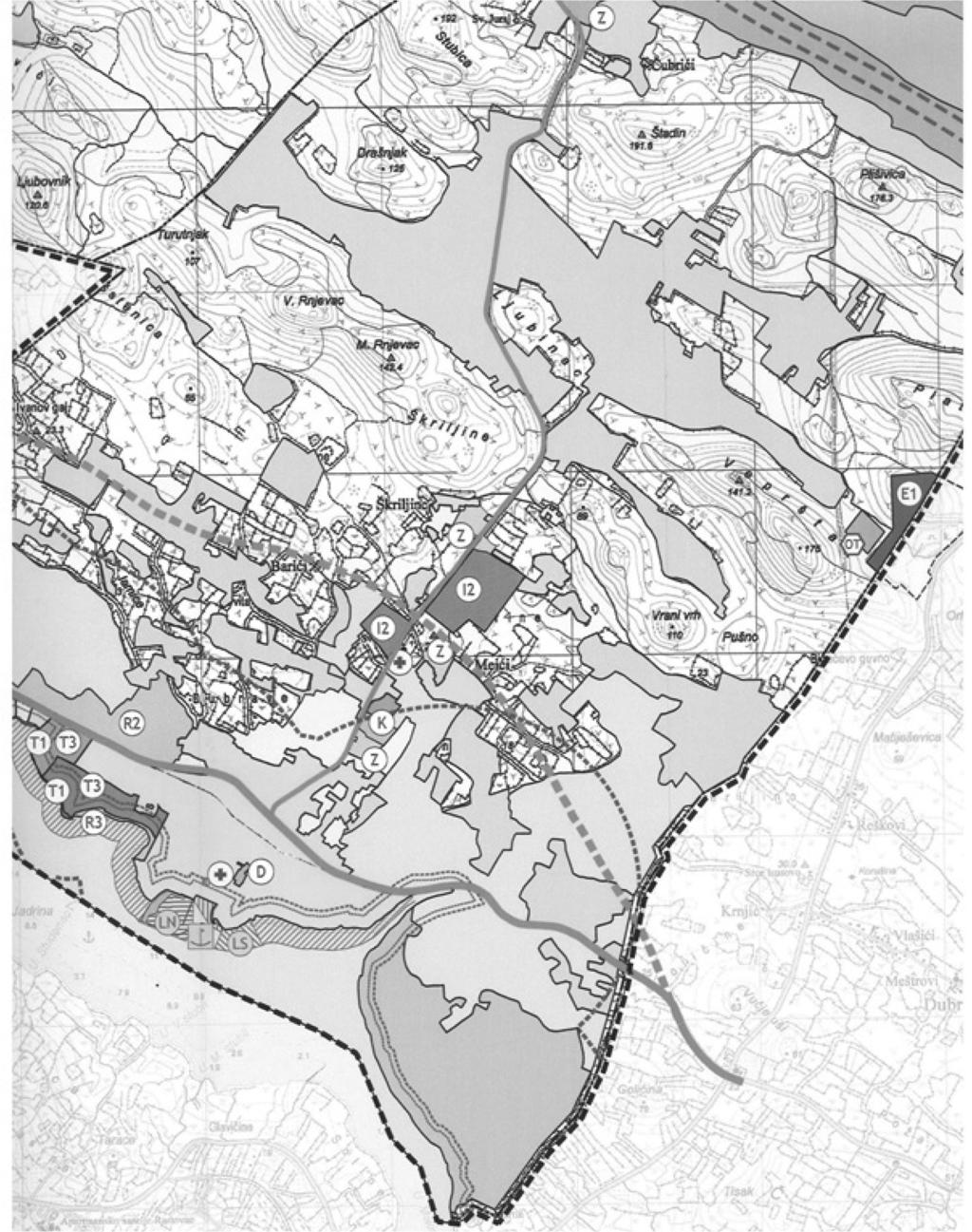 Stranica 118 - Broj 6 SLUŽBENI VJESNIK ŠIBENSKO-KNINSKE ŽUPANIJE Kartografski prikaz Prostornog plana: