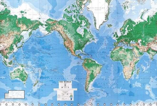 Kontinenti okupljeni oko standardnog meridijana koji prolazi kroz Sjevernu Ameriku - polazište za mnoge rasprave