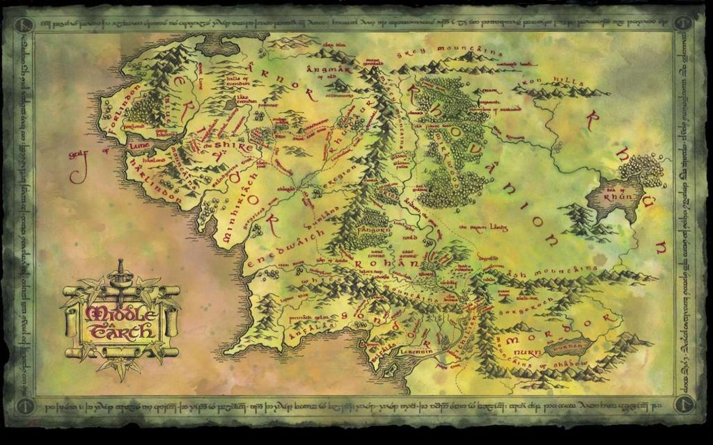 Tolkienova karta Međuzemlja