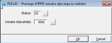 KAPA Plaće Obrade Priprema obračuna Punjenje JOPPD oznaka stjecatelja za osobe. Potrebno je ovlaštenje KAZ0179.