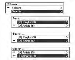 Infotainment sistem 113 Međutim, zavisno od broja muzičkih fajlova, postoji mogućnost da očitavanje