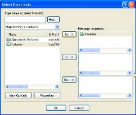 Korak 5 U poruci programa Outlook, pomeriti kursor na polje sa tekstom Tema (Subject) pritiskom na taster TAB, i potom otkucati