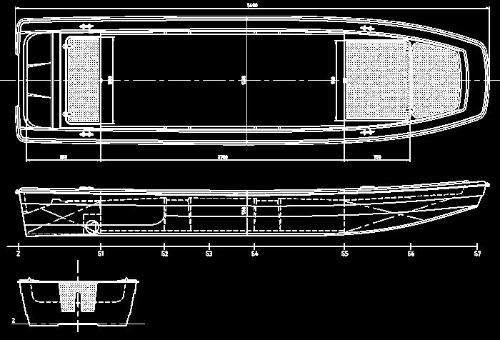 Plastični čamac i plan (Slika 9) METALNI i PLASTIČNI ČAMCI (Slika 10) - mesto brendiranja (postavljanja grafike): šumske uprave na