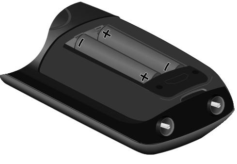 Priprema mobilne slušalice 1 Umetanje isporučenih baterija, zatvaranje poklopca pretinca > Pripazite prilikom umetanja