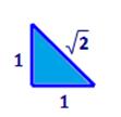 dijelovi tangrama mogu mjeriti tim trokutom: