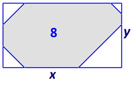 4. zadatak Crtanjem pravokutnika i rezanjem jednakokračnih pravokutnih trokuta, odredite sve različite konveksne likove, površine veličine 8.