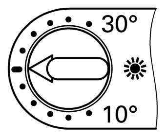 Podešavanja Izbor programa Ç»Pogon za isključivanje«vitotrol 100 se uključuje samo onda, kada temperatura prostora padne ispod +6 C (uključiti npr.