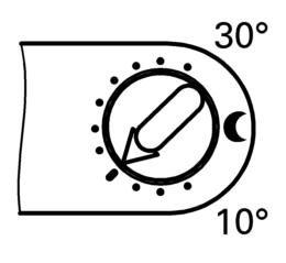 Podešavanja Podešavanje temperature prostora (nastavak) Reducirana temperatura prostora Podesiti željenu temperaturu regulatorom temperature za