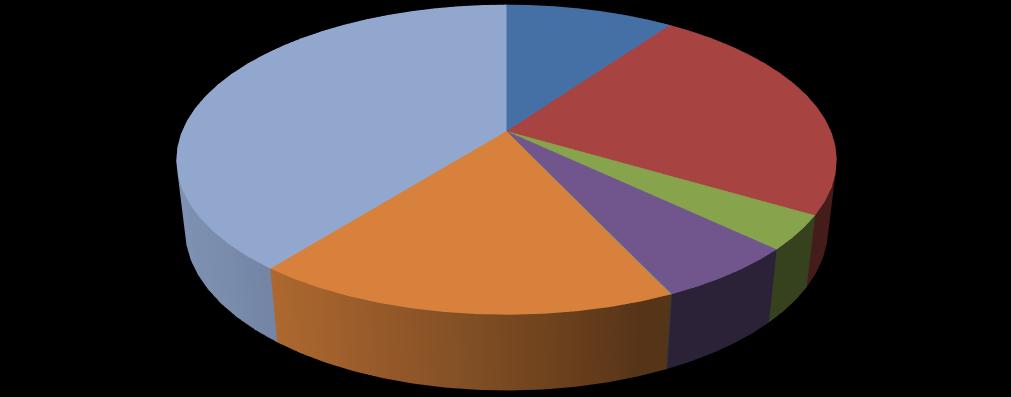 0% 39% 10% 24% 18% 6% 0% 3% Ogrjevno drvo Električna energija UNP Lož ulje Solarna energija Motorni benzin Dizelsko gorivo Biodizel Slika 6 Udio energenata u neposrednoj potrošnji energije 2012.