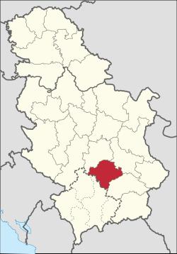 3. LOKACIJA PROJEKTA Toplički okrug nalazi se u južnom delu Republike Srbije i prostire se u geografskom i istorijskom regionu pod nazivom Toplica, koji je smešten u slivovima reka Toplica i Kosanica.