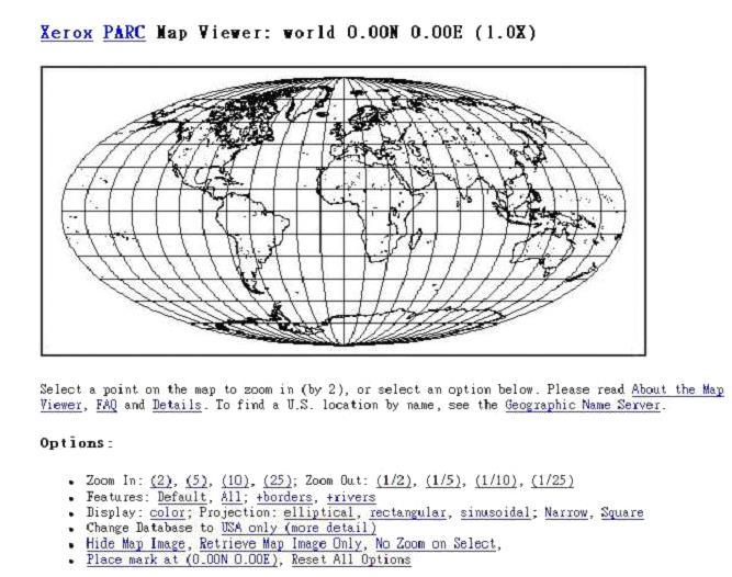pokazatelja da su mogućnosti webgis-a veće od prikazivanja karta i izvršavanja upita nad njima. MapQuest, 1996.